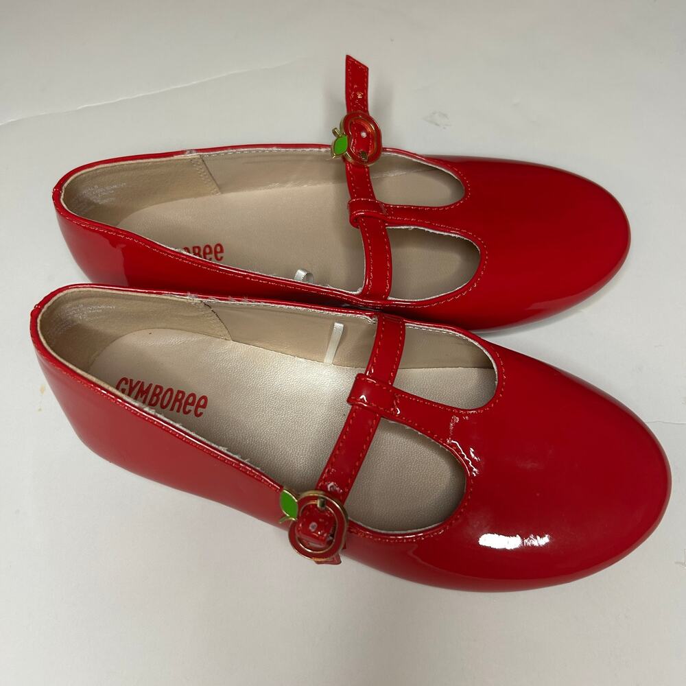 Gymboree Patent Red Mary Jane Shoes 12 - Picture 2 of 3